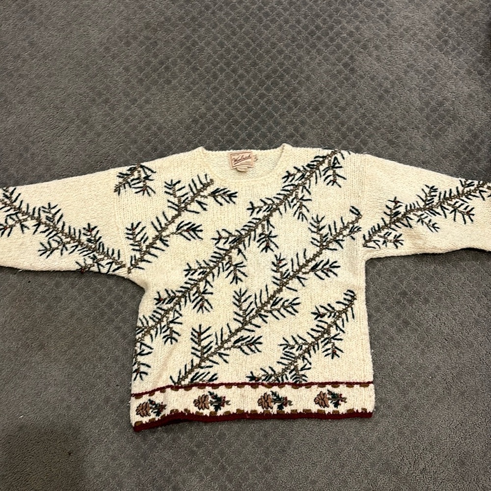 VINTAGE woolrich christmas wool sweater